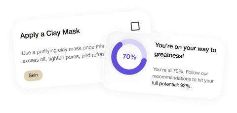 Clay mask tip card